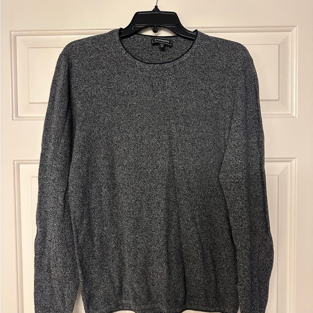 Express Men's Charcoal Crewneck Sweater/Shirt